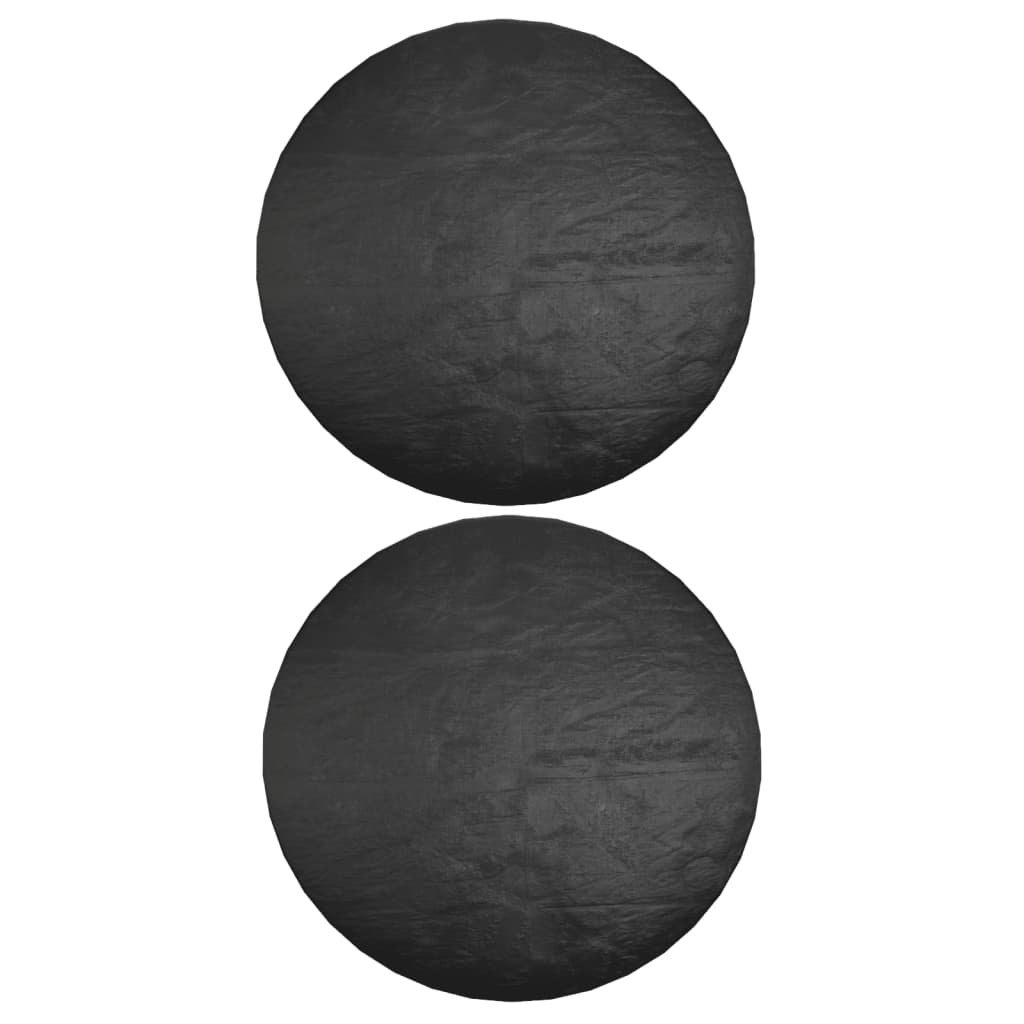 Garden Furniture Covers 2 pcs 6 Eyelets Ø125x75 cm Round